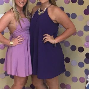 She + Sky Purple Shift Dress